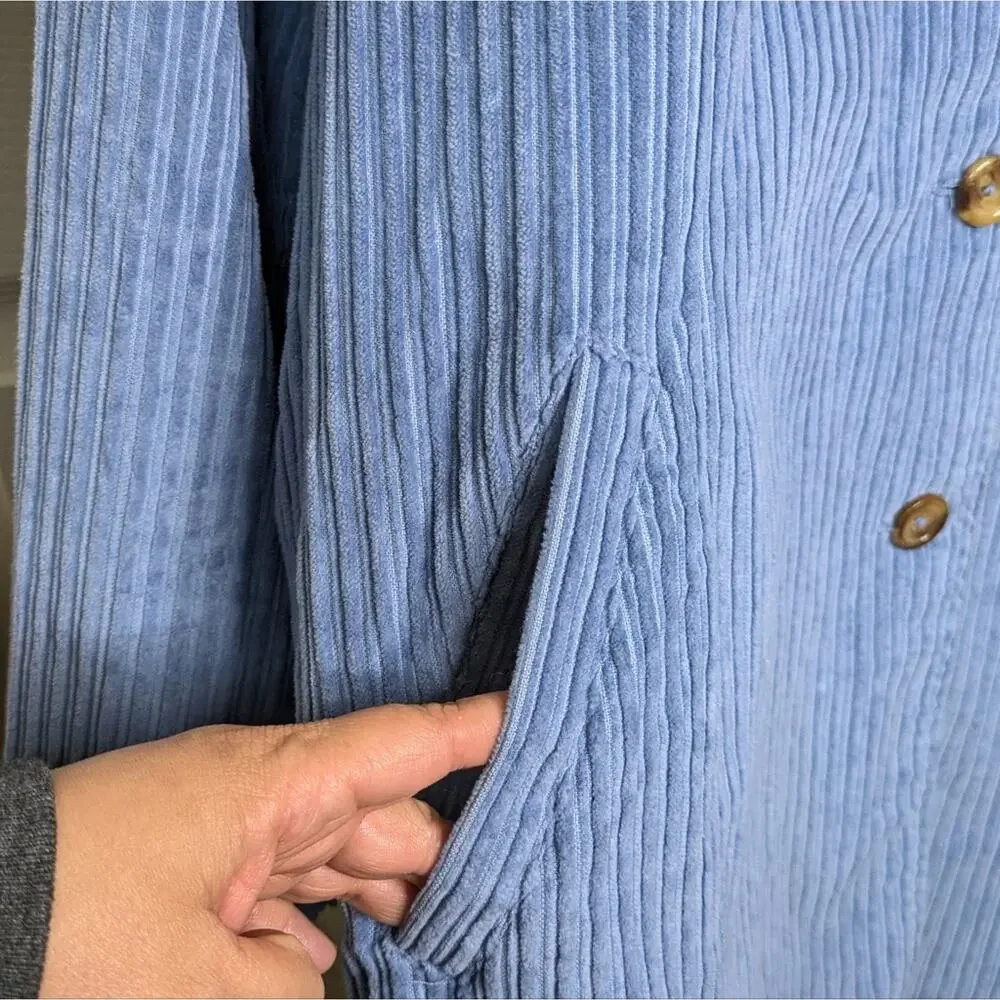 Frances Valentine Corduroy Barn Coat Field Long Jacket 1X Swing Lined Preppy